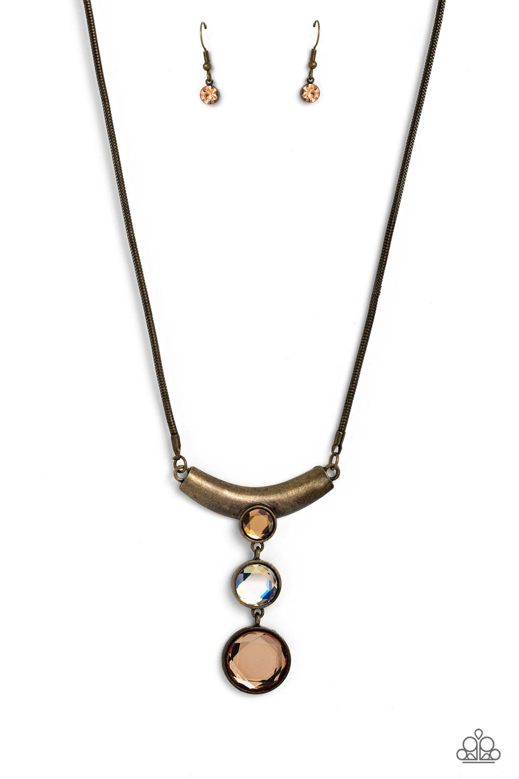 Alluring Andante Brass Necklace