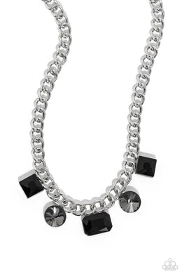 Alternating Audacity Black Necklace
