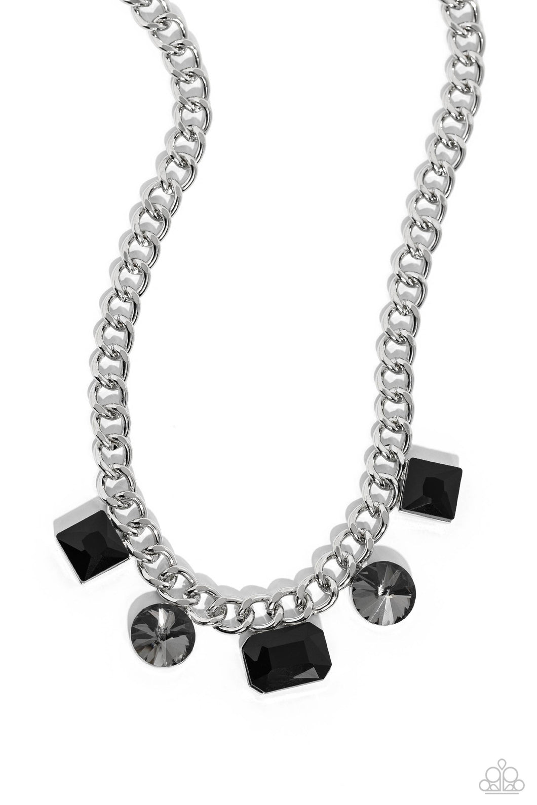 Alternating Audacity Black Necklace