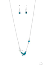 Load image into Gallery viewer, Can’t BUTTERFLY Me Love Blue Necklace