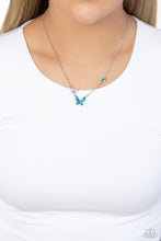 Load image into Gallery viewer, Can’t BUTTERFLY Me Love Blue Necklace