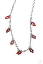 Load image into Gallery viewer, KISS the Mark Red Necklace