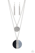 Load image into Gallery viewer, Striped Style Silver Necklace