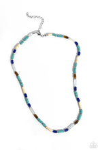 Load image into Gallery viewer, Oasis Outline Blue Necklace