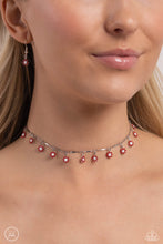 Load image into Gallery viewer, Delicate Display Red Choker