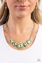 Load image into Gallery viewer, Evolving Elegance Green Necklace
