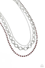 Load image into Gallery viewer, Tasteful Tiers Red Necklace