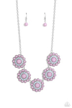 Load image into Gallery viewer, Floral Fervor Purple Necklace