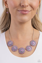 Load image into Gallery viewer, Floral Fervor Purple Necklace