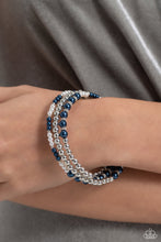 Load image into Gallery viewer, Just SASSING Through Blue Coil Bracelet