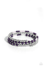 Load image into Gallery viewer, Just SASSING Through Purple Coil Bracelet