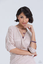 Load image into Gallery viewer, Just SASSING Through Purple Coil Bracelet