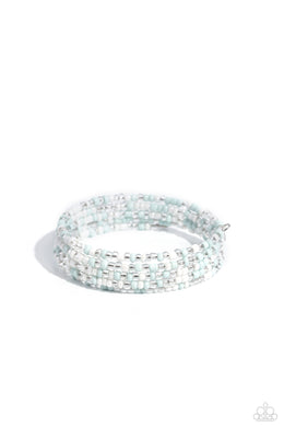 Coiled Candy White Coil Bracelet