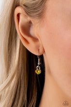 Load image into Gallery viewer, KISS the Mark Yellow Necklace