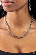Load image into Gallery viewer, Braided Ballad Silver Necklace