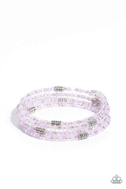 Dreamy Debut Pink Coil Bracelet
