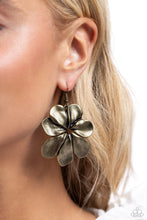 Load image into Gallery viewer, Hinging Hallmark Brass Earrings