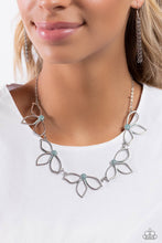 Load image into Gallery viewer, Petal Pageantry Blue Necklace