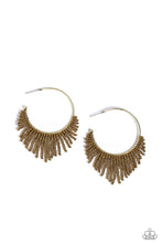 Load image into Gallery viewer, Tailored Tassel Brass Seed Bead Earrings