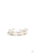 Load image into Gallery viewer, Notoriously Nuanced White Coil Bracelet