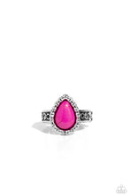 Load image into Gallery viewer, Scalloped Showcase Pink Skinny Band Ring