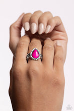 Load image into Gallery viewer, Scalloped Showcase Pink Skinny Band Ring