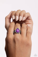 Load image into Gallery viewer, Scalloped Showcase Purple Skinny Band