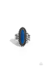 Load image into Gallery viewer, Oblong Occasion Blue Ring