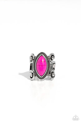 Flower SWIRL Pink Ring