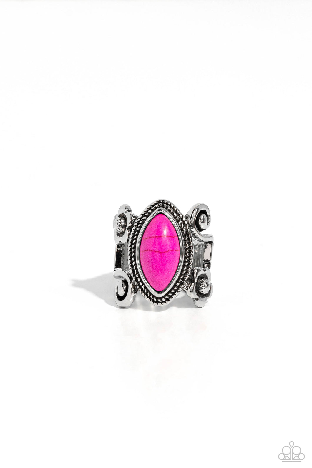 Flower SWIRL Pink Ring