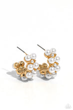 Load image into Gallery viewer, White Collar Wardrobe Gold Hoop Earrings