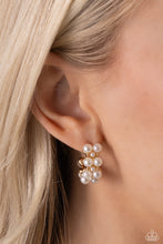 Load image into Gallery viewer, White Collar Wardrobe Gold Hoop Earrings