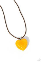 Load image into Gallery viewer, Serene Sweetheart Yellow Necklace
