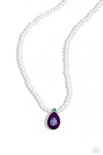 Load image into Gallery viewer, PEARL-demonium Purple Necklace