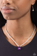 Load image into Gallery viewer, PEARL-demonium Purple Necklace