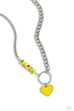 Load image into Gallery viewer, Mismatched Mayhem Yellow Necklace