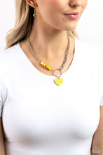 Load image into Gallery viewer, Mismatched Mayhem Yellow Necklace