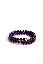 Load image into Gallery viewer, Seriously Stellar Purple Coil Bracelet