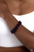 Load image into Gallery viewer, Seriously Stellar Purple Coil Bracelet