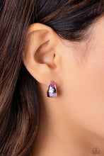 Load image into Gallery viewer, SCOUTING Stars Pink Hoop Earrings