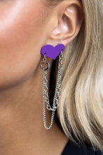 Load image into Gallery viewer, Altered Affection Purple Earrings