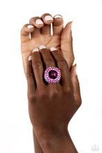 Load image into Gallery viewer, Glistening Grit Pink Skinny Band Ring