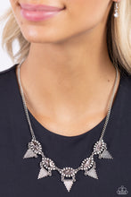 Load image into Gallery viewer, Scintillating Shimmer Silver Necklace