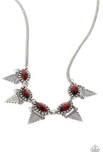 Load image into Gallery viewer, Scintillating Shimmer Red Necklace