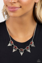 Load image into Gallery viewer, Scintillating Shimmer Red Necklace