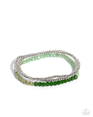 Backstage Beading Green Bracelet
