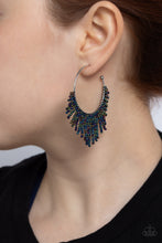 Load image into Gallery viewer, Tailored Tassel Multi Seed Bead Hoop Earrings