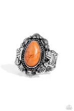 Load image into Gallery viewer, SCALLOPED in Stone Orange Ring