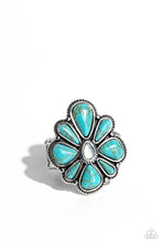 Load image into Gallery viewer, Floral Folklore Blue Ring