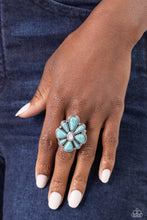 Load image into Gallery viewer, Floral Folklore Blue Ring